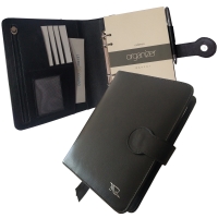 Caderno Organizer Couro Raffai - Preto